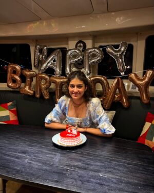 Shalvi Chauhan Instagram - This is surreal! I feel like I’m in a movie. And yet, dreams really do come true. Always wanted to celebrate my birthday on a private yacht, and now it’s happening!✨
Dreams do come true, see and pursue,
Late post, but this birthday’s true,
Close to heart, a cherished delight,
A birthday wish, shining bright.💯🧿
