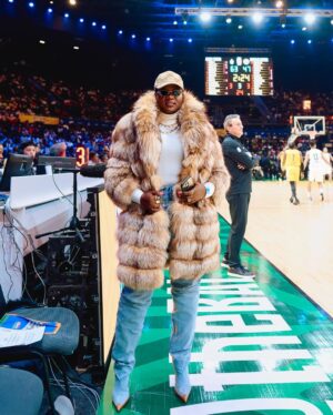Shauwn Mkhize Instagram - Grateful to witness African excellence in action. Thank you @thebal we’re only getting started ✨🤎🏀 #BAL2025 #MyWorldMyRules #KwaMamkhize