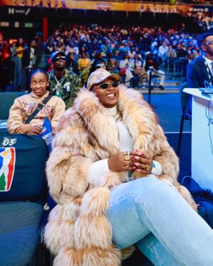 Shauwn Mkhize Instagram - Grateful to witness African excellence in action. Thank you @thebal we’re only getting started ✨🤎🏀 #BAL2025 #MyWorldMyRules #KwaMamkhize