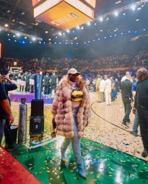 Shauwn Mkhize Instagram - Grateful to witness African excellence in action. Thank you @thebal we’re only getting started ✨🤎🏀 #BAL2025 #MyWorldMyRules #KwaMamkhize