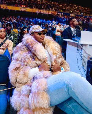 Shauwn Mkhize Instagram - Grateful to witness African excellence in action. Thank you @thebal we’re only getting started ✨🤎🏀 #BAL2025 #MyWorldMyRules #KwaMamkhize
