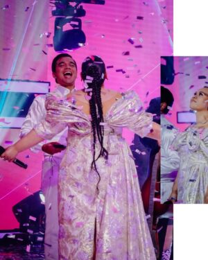 Sherry Alhadad Instagram - Raise The Star Malaysia The Grand Encore ✨
@abidinkhairul
@syedfaizalsyednoh
@yusofruzaimi
@ryanmohamad
Sherry Alhadad in @teruntumputih @ridzuanaliass
“Shoutout to my fabulous glam team for 8 weeks of fun, spice, and magic!” (You know who you are 💜💜💜)