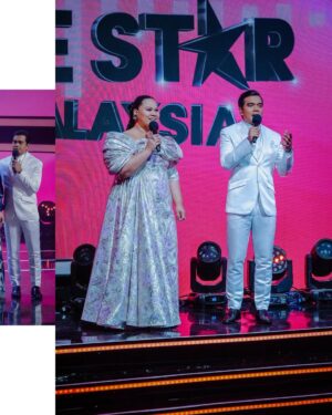 Sherry Alhadad Instagram - Raise The Star Malaysia The Grand Encore ✨
@abidinkhairul
@syedfaizalsyednoh
@yusofruzaimi
@ryanmohamad
Sherry Alhadad in @teruntumputih @ridzuanaliass
“Shoutout to my fabulous glam team for 8 weeks of fun, spice, and magic!” (You know who you are 💜💜💜)