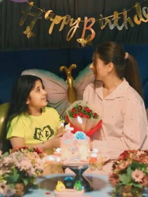 Shilpa Chaudhary Instagram - Our birthdays fall on the same day and this year we made it even more special by celebrating together! 🎉🎂 From exchanging thoughtful gifts to making beautiful memories it’s been nothing but joy and laughter. Feeling lucky to share this day with such a cutie 🥰 💖🎁
#BirthdayTwins #DoubleTheHappiness #GiftExchange #CherishedMemories”