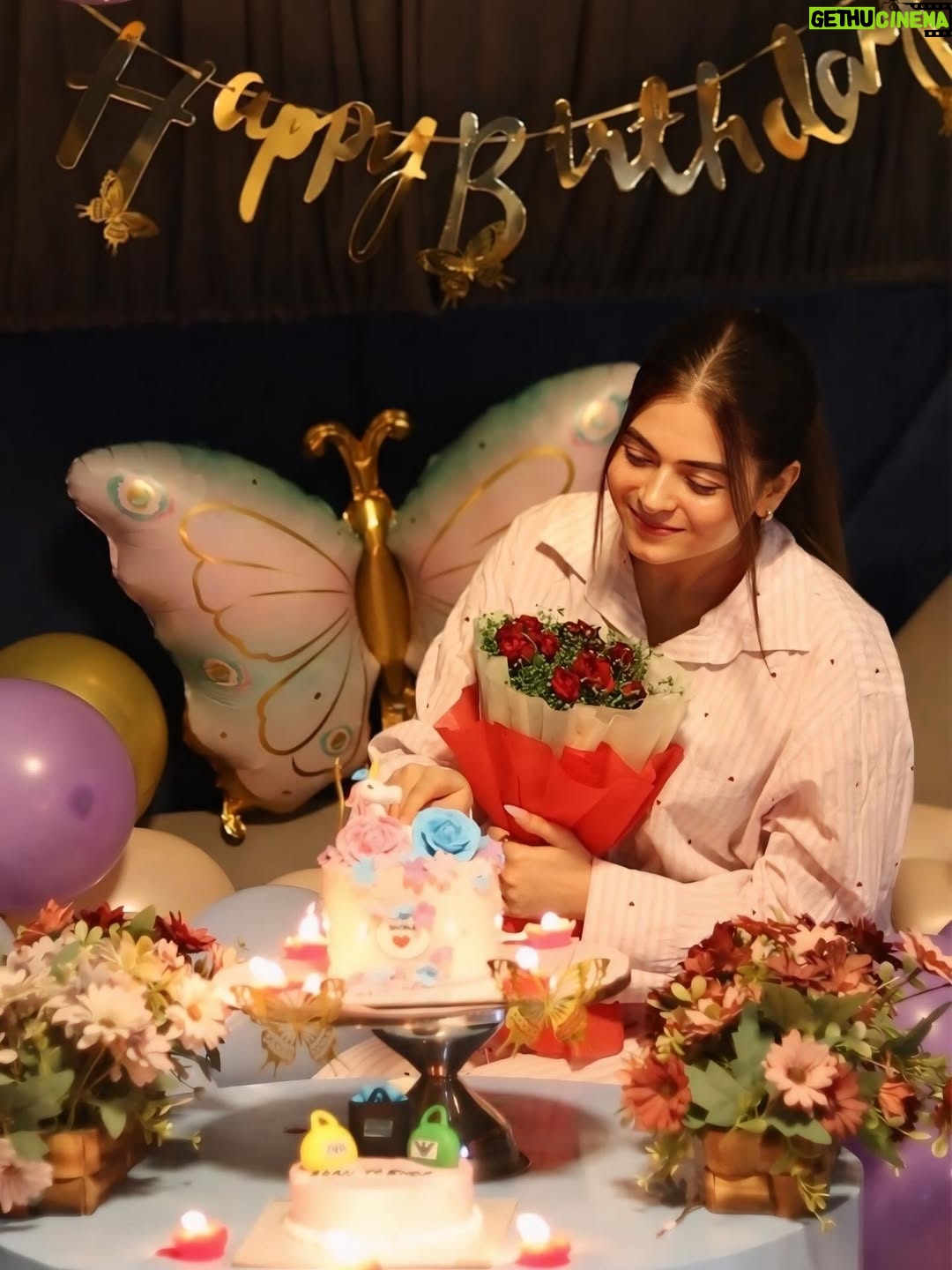 Shilpa Chaudhary - 14.1K Likes - Got the cutest pre-birthday surprise at midnight 🎉💖 Feeling beyond lucky and grateful for all the love, wishes & smiles already pouring in! You guys made my day before it even began! ✨

 #PreBirthdayFeels #MidnightMagic #FeelingBlessed