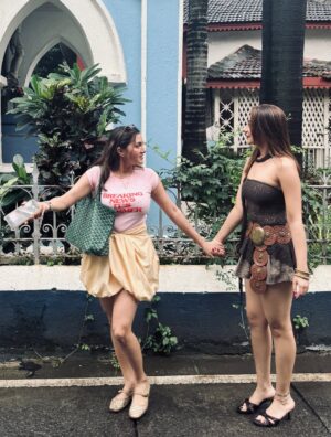Shivali Rijhwani Instagram - Serving looks, stealing glances & walking Bandra like it’s Paris 🤎🎀
