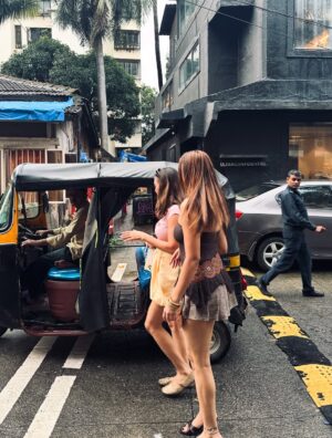 Shivali Rijhwani Instagram - Serving looks, stealing glances & walking Bandra like it’s Paris 🤎🎀