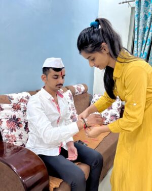 Shraddha Takke Patil Instagram - Happy Rakshabhandan ♥️
.
.
.
#shraddhatakke #rakshabandhan #celebration
