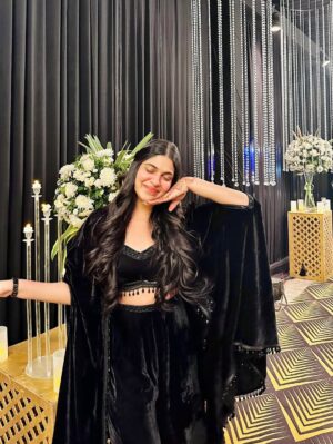 Shreya Sanghi Instagram - Subtle sparkle, major bling 💎✨
.
.
.
.
.
.
.
.
.
.
.
#bling #allblack #indowestern #capeset #weddingoutfit #ootd #weddingvibes #outfitoftheday #indianfashion #indianwedding #indianoutfit #ethnicwear #ethnicfashion #ethnicoutfit #accessories #ethnic #traditional #traditionalwear #indianweddings #indianwear #outfitinspiration #outfitinspo #fashionblogger #fashiongram #weddingwear #indianweddingbuzz #accessoriesoftheday #fyp #explore #pinterestaesthetic