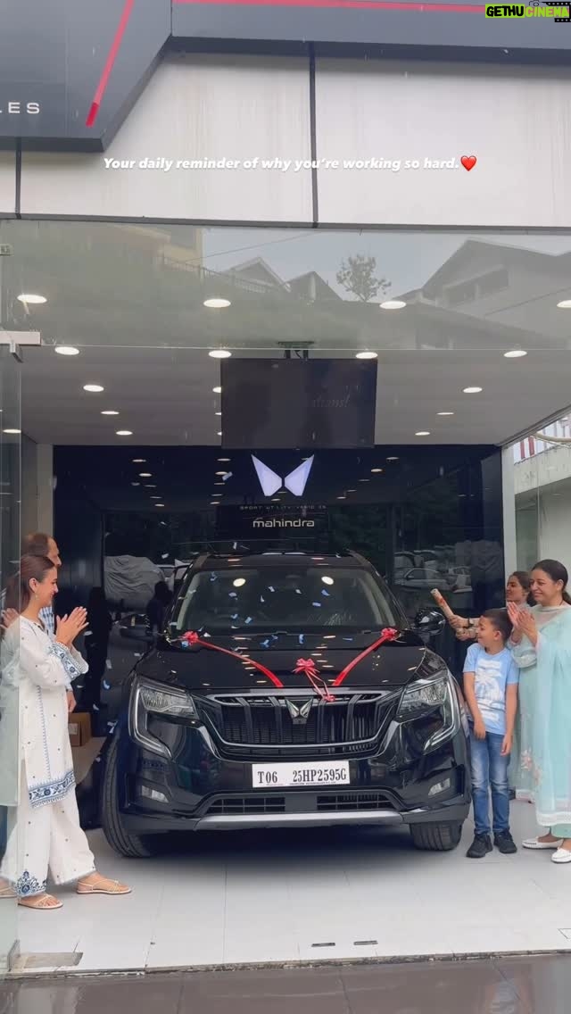 Shruti Bkshi - 42.9K Likes - Just gifted my parents their first new car on my 25th birthday ,🥹🧿❤️a gift from my side to them. Aaj samajh mein aaya ki this is what I am working hard for. What a feeling it has been and what a journey it has been. I am so full of gratitude right now.