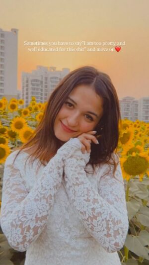 Shruti Bkshi Instagram - Always walk away from situations and people who make you feel bad about yourself.😌❤️
#reels #reeitfeelit #reelsi̇nstagram #viral #trending #relatable #worth #relationships #explore #explorepage