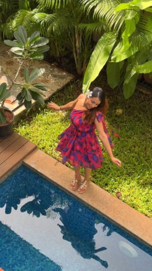 Shubhi Bharal Instagram - Comment for the link✨♥️

#shubhibharal #thattrendstalker #printeddress