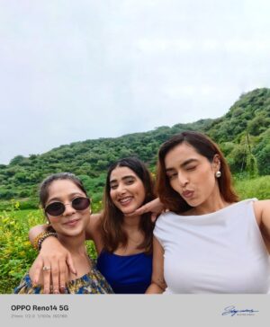 Shubhi Bharal Instagram - This weather called for a road trip🚘 Brought closer in every frame with 3.5x telephoto. OPPO Reno14 Series’ powerful 3.5x Telephoto camera didn’t just zoom-in - it brought the laughs, the chaos, and the vibes closer than ever.
#Ad #OPPOReno14Series #AIPortraitCamera #DilKyaChahtaHai #UnappointedPhotographer #ShubhiBharal #ThatTrendStalker