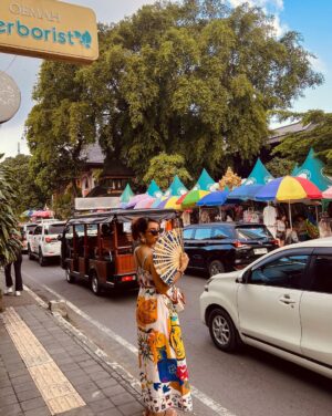 Shubhi Bharal Instagram - Anthony Bourdain kind of a day 💁🏻‍♀️😎
📍Ubud, Bali 🇮🇩
Wearing @plukofficial 

#ShubhiBharal #ThatTrendStalker #TTStravels