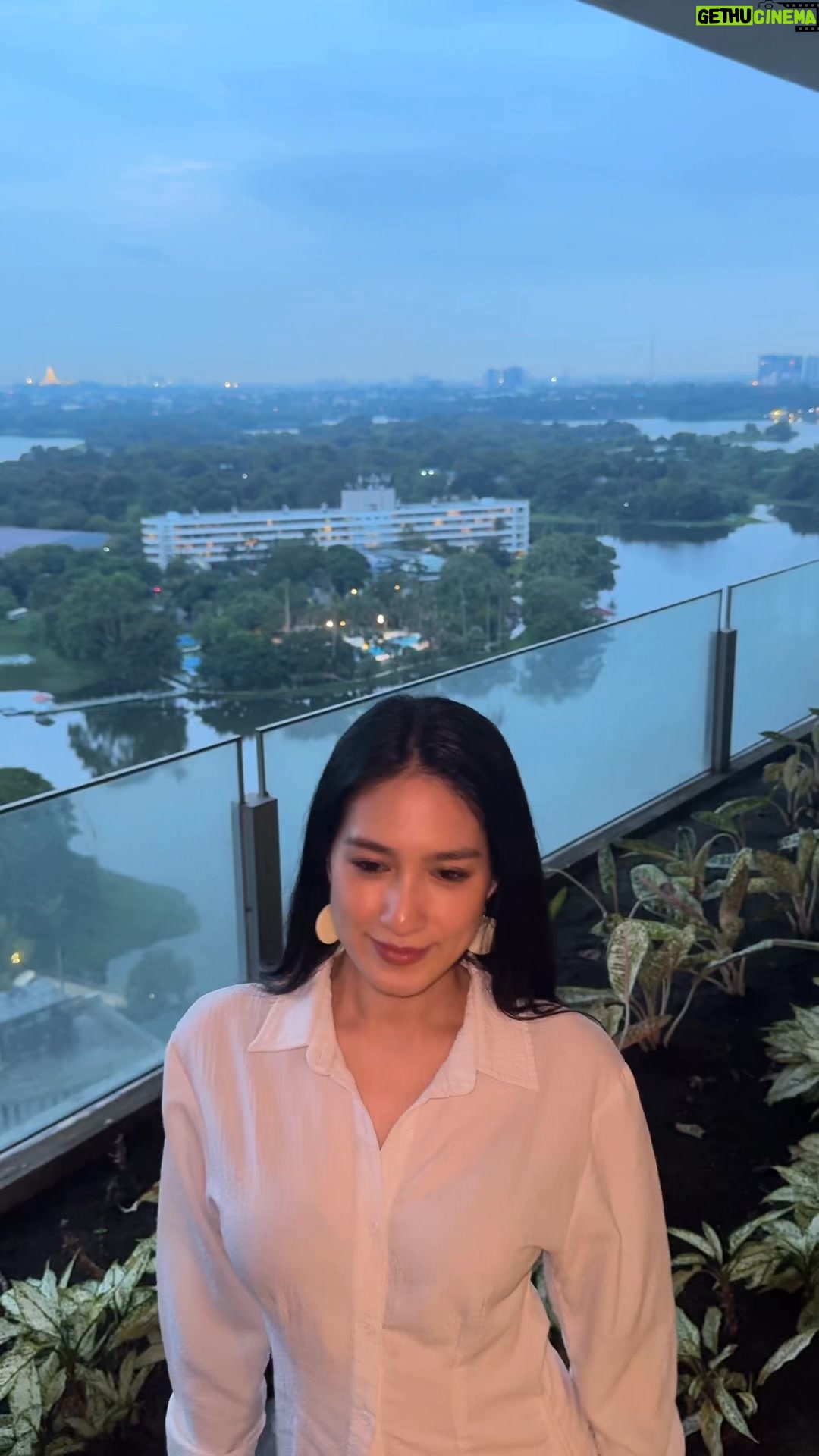 Shwe Eain Si - 1.1K Likes - Thursday က new Friday လို့ပြောနေကြလို့ today cocktail လေးသောက်ပြီး Inya lake view လေးကို enjoy လိုက်တယ် hehe 🫢🫢