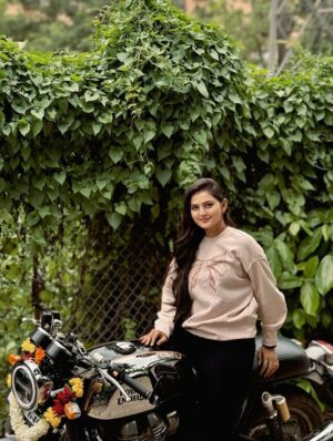 Siddhi Jambhale Instagram - Money comes and go, but having dream bike at the age of 21 feel so good!🖤💨👀#stallion #GT650 #royalenfieldindia 

[bike,royalenfield,biker,GT650,newbeast,stallion,biker,love,nonajar,continental,dreamcomestrue,bigday,happyme,]

#starfam❤️ #newbike #selfgifted #royalenfield #continental #gt650 #twin #bullet #attitude #dream #beast #bike #biker #stallion #baby #nonajar #photooftheday #style #lifestyle  #love #positivity #vibes #instagood #instagram #mumbai #mumbaikar #mh04