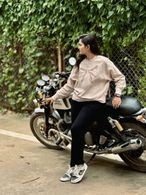 Siddhi Jambhale Instagram - Money comes and go, but having dream bike at the age of 21 feel so good!🖤💨👀#stallion #GT650 #royalenfieldindia 

[bike,royalenfield,biker,GT650,newbeast,stallion,biker,love,nonajar,continental,dreamcomestrue,bigday,happyme,]

#starfam❤️ #newbike #selfgifted #royalenfield #continental #gt650 #twin #bullet #attitude #dream #beast #bike #biker #stallion #baby #nonajar #photooftheday #style #lifestyle  #love #positivity #vibes #instagood #instagram #mumbai #mumbaikar #mh04