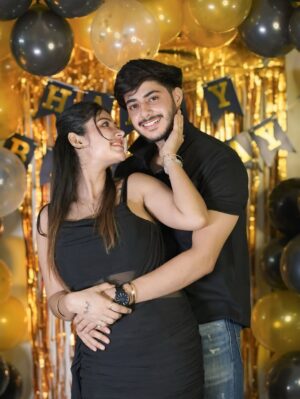 Smriti Rajput Instagram - Happy birthday to the love of my life! 🫂Grateful for every moment with you.💎I’m so grateful to have you in my life.Every year with you is the best year yet 💝Thank you for being my best friend, lover, and everything .You are the boy who makes my world brighter. I love you more than words can say! 🥰”Every moment with you is a blessing….🫂🥰&Grateful for another year with you ……. keep shining keep growing always Bae🧸💎 Happy birthday once again jaaaan 🤩🥳🎈🎂