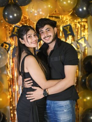 Smriti Rajput Instagram - Happy birthday to the love of my life! 🫂Grateful for every moment with you.💎I’m so grateful to have you in my life.Every year with you is the best year yet 💝Thank you for being my best friend, lover, and everything .You are the boy who makes my world brighter. I love you more than words can say! 🥰”Every moment with you is a blessing….🫂🥰&Grateful for another year with you ……. keep shining keep growing always Bae🧸💎 Happy birthday once again jaaaan 🤩🥳🎈🎂