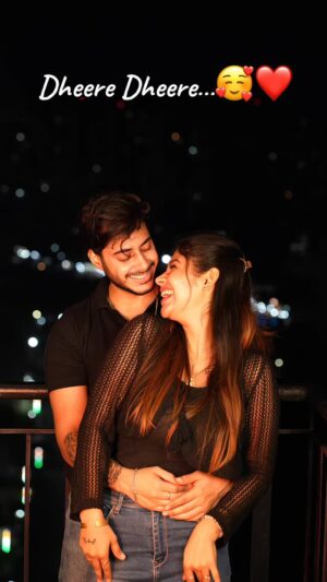 Smriti Rajput Instagram - Mere Bhole Sanam…🫂👩❤️💋👨❤️ @addy___04