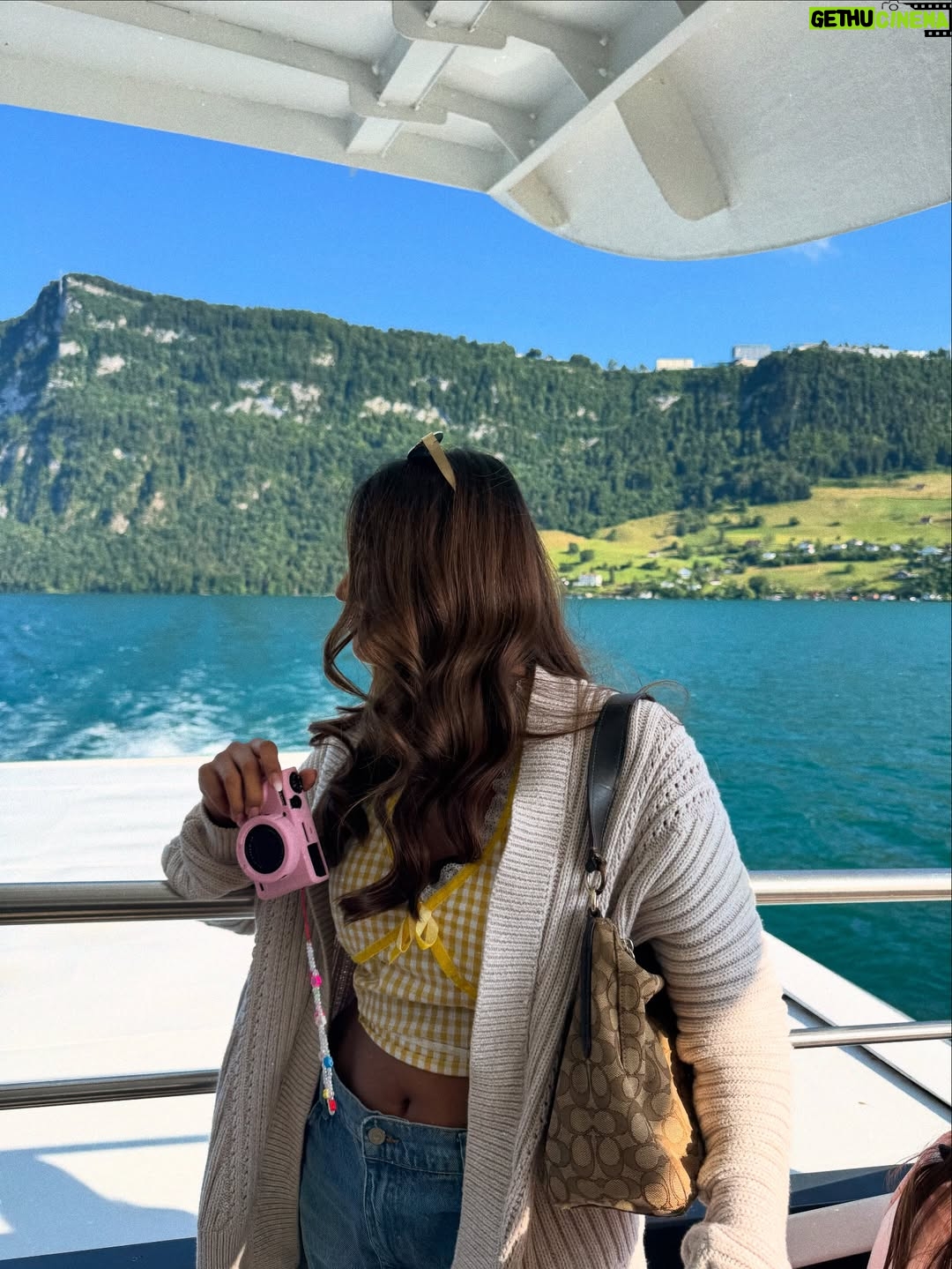 Somya Gupta - 44.7K Likes - 2 hours of Lake Lucern🚂
From barely knowing each other to becoming inseparable — this trip gave us the sweetest surprise in the form of an unexpected friendship. On our last day, we took a train and a ferry, shared some great food, and just sat by the lake giggling away. Grateful for days like these✨