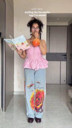 Sonali Priya Instagram - phool phal gingham energyšš§š¼āāļøšŖ“š¼
.
.
.
.
.
.
#fashion #sewing #fashionblogger #stylingtips #fyp #viral #explore #trendingreels #trending #stylist #fashionstyle #selfmade #stitching #stitchersgonnastitch #stitchingavailableāļø #sewingproject #top #gingham #peplumtop #tutorials #tubetop #summertop #baggyjeans #cutefit #ootd #outfitinspiration