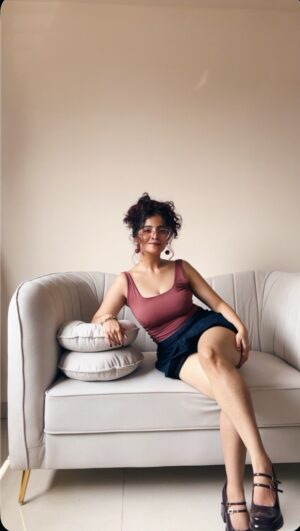 Sonali Priya Instagram - Canāt wait to add this timeless piece to my new studio and make more such videos.š¤Ŗšŗ Thanks so much! @kalp_world š¤š¤š¤
.
.
.
.
.
.
.
.
.
.
#sewing #studio #sofĆ” #sofa #minimaldecor #homedecor #stylingtips #styles #skirt #outļ¬tinspo #oneskirt #denimskirt #fashion #viral #explore #fashiondesigner #fashionstyle #trending #fashionblogger #selfmade #furniture