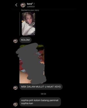 Sophia Albarakbah Instagram - I know some people are asking, why did I make a police report?
Bitter? Gila publisiti? Tegakkan benang yang basah? NO!
Sebab cyberbullying & sexual harassment bukan perkara main-main. It’s not a joke. It’s not “just comments”.

I’ve been receiving thousands of messages and comments, fitnah, lucah, hinaan, ugutan… you name it. Some may think it’s small but to me, these words cut deep. They hurt, they affect my emotions, and they damage my dignity as a woman and as a human being.

I’m sharing here some screenshots of the comments and DMs I received. This is only a small part of it, there are many more that are far worse. I’m not sharing to shame anyone, but to show the reality of what happens online. This is why I took action. Because diam takkan ubah apa-apa.

This police report is not about revenge. It’s about protection for my safety, my dignity, and to send a clear message that women have the right to be protected under the law.

To everyone who has been through the same thing, you are not alone. And to those still spreading hate, remember that your words can leave scars that never heal.