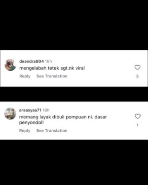 Sophia Albarakbah Instagram - I know some people are asking, why did I make a police report?
Bitter? Gila publisiti? Tegakkan benang yang basah? NO!
Sebab cyberbullying & sexual harassment bukan perkara main-main. It’s not a joke. It’s not “just comments”.

I’ve been receiving thousands of messages and comments, fitnah, lucah, hinaan, ugutan… you name it. Some may think it’s small but to me, these words cut deep. They hurt, they affect my emotions, and they damage my dignity as a woman and as a human being.

I’m sharing here some screenshots of the comments and DMs I received. This is only a small part of it, there are many more that are far worse. I’m not sharing to shame anyone, but to show the reality of what happens online. This is why I took action. Because diam takkan ubah apa-apa.

This police report is not about revenge. It’s about protection for my safety, my dignity, and to send a clear message that women have the right to be protected under the law.

To everyone who has been through the same thing, you are not alone. And to those still spreading hate, remember that your words can leave scars that never heal.