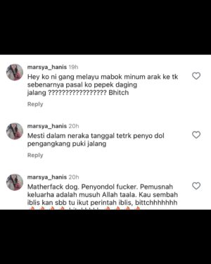 Sophia Albarakbah Instagram - I know some people are asking, why did I make a police report?
Bitter? Gila publisiti? Tegakkan benang yang basah? NO!
Sebab cyberbullying & sexual harassment bukan perkara main-main. It’s not a joke. It’s not “just comments”.

I’ve been receiving thousands of messages and comments, fitnah, lucah, hinaan, ugutan… you name it. Some may think it’s small but to me, these words cut deep. They hurt, they affect my emotions, and they damage my dignity as a woman and as a human being.

I’m sharing here some screenshots of the comments and DMs I received. This is only a small part of it, there are many more that are far worse. I’m not sharing to shame anyone, but to show the reality of what happens online. This is why I took action. Because diam takkan ubah apa-apa.

This police report is not about revenge. It’s about protection for my safety, my dignity, and to send a clear message that women have the right to be protected under the law.

To everyone who has been through the same thing, you are not alone. And to those still spreading hate, remember that your words can leave scars that never heal.