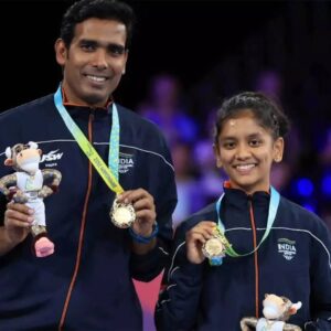 Sreeja Akula Instagram - '"A legend bids farewell! 🏓✨ Sharath Kamal, the icon of Indian table tennis, is set to retire after WTT Star Contender Chennai this March. It was an honor to share the court with him. Winning the 2022 Commonwealth Games gold medal with him is the most cherished moment of my career! 🥇
@sharathkamal anna, your guidance and partnership meant the world to me. I’ll truly miss playing alongside you, but I know your wisdom will continue to inspire us all. Hope to see you mentoring the next generation of champions! 🙌🔥 #LegendForever #SharathKamal #TableTennis #ThankYouChampion"**