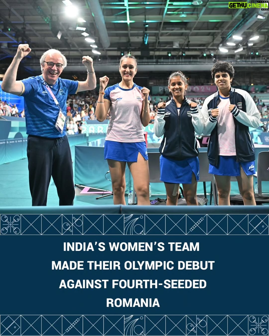Sreeja Akula - 2.6K Likes - 🇮🇳 One year ago at #Paris2024...

Team India's women stunned fourth-seeded Romania 3-2 in their Olympic debut! From Archana & Sreeja's doubles dominance to Manika's heroic performance - what a win to secure a place in the quarterfinals.

In their maiden Olympic team appearance, they proved dreams can become reality. Swipe to relive every thrilling moment! ➡️

Proud moment for Indian table tennis! 🏓✨

#Paris2024 #Olympic #TableTennis