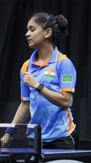 Sreeja Akula Instagram - A stellar showing from Sreeja 🌟

She sends off No. 1 seed Hina Hayata with a convincing 3-0 win to secure her spot in the Round of 16 👏 

#WTTLagos #TableTennis