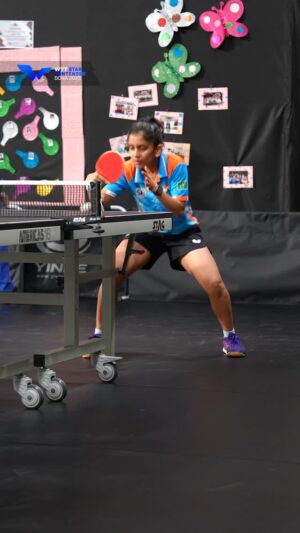 Sreeja Akula Instagram - Final preparations for Sreeja Akula ahead of her R32 clash against Jieni Shao ⚔️ 

#WTTDoha #TableTennis