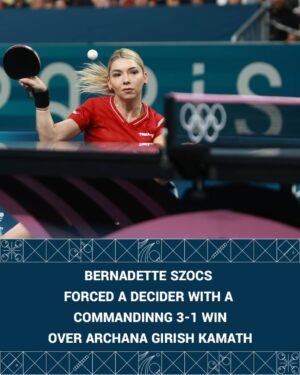 Sreeja Akula Instagram - 🇮🇳 One year ago at #Paris2024...
Team India's women stunned fourth-seeded Romania 3-2 in their Olympic debut! From Archana & Sreeja's doubles dominance to Manika's heroic performance - what a win to secure a place in the quarterfinals.
In their maiden Olympic team appearance, they proved dreams can become reality. Swipe to relive every thrilling moment! ➡️
Proud moment for Indian table tennis! 🏓✨
#Paris2024 #Olympic #TableTennis