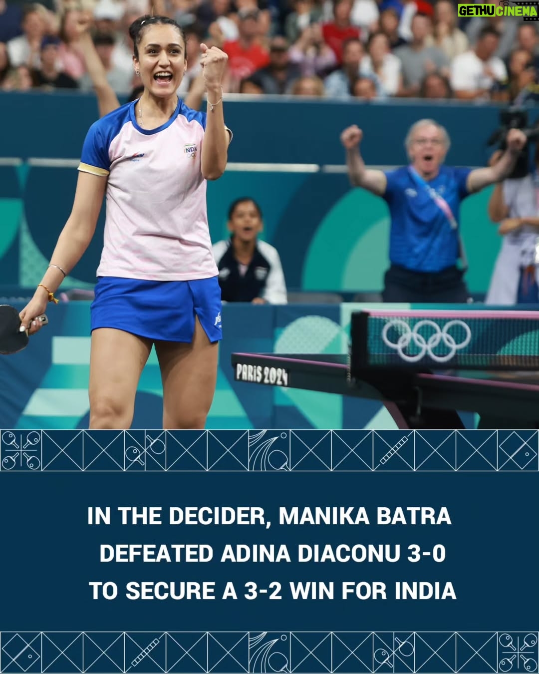 Sreeja Akula - 2.6K Likes - 🇮🇳 One year ago at #Paris2024...

Team India's women stunned fourth-seeded Romania 3-2 in their Olympic debut! From Archana & Sreeja's doubles dominance to Manika's heroic performance - what a win to secure a place in the quarterfinals.

In their maiden Olympic team appearance, they proved dreams can become reality. Swipe to relive every thrilling moment! ➡️

Proud moment for Indian table tennis! 🏓✨

#Paris2024 #Olympic #TableTennis