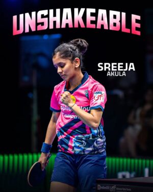 Sreeja Akula Instagram - @sreejaakula31 was built for the big moments 🥶😤
#UTT #UTTSeason6 #UltimateTableTennis