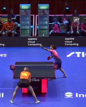 Sreeja Akula Instagram - Undefeated. Undeterred. Unshakable 🔥🎯

Will @sreejaakula31's unbeaten streak in the singles continue tonight? 👀

📺 Live on JioHotstar and the Star Sports network.
🎫 Tickets on BookMyShow.com
🔗 in bio

#UTT #UTTSeason6 #UltimateTableTennis