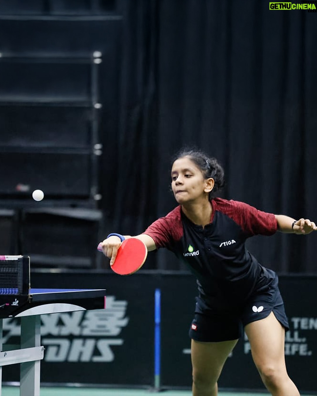 Sreeja Akula - 4.4K Likes - Nigeria has always been special for me and today it has become even more special. 

Glad to have played the finals here, not the result I wanted but onto the next one💪 

A big thanks to my team and coach @somnathghoshtt, @media.iccsai, @tabletennisfederationofindia, @reservebankofindia, @meraki_connect, @gosportsvoices, @seshagiri_mandava, @hirakpt, and @univedsports