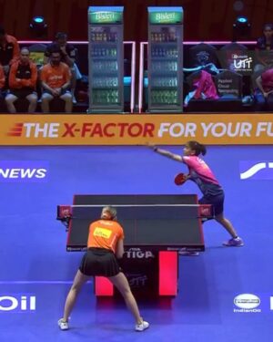 Sreeja Akula Instagram - Undefeated. Undeterred. Unshakable 🔥🎯

Will @sreejaakula31's unbeaten streak in the singles continue tonight? 👀

📺 Live on JioHotstar and the Star Sports network.
🎫 Tickets on BookMyShow.com
🔗 in bio

#UTT #UTTSeason6 #UltimateTableTennis
