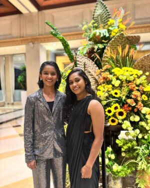 Sreeja Akula Instagram - A moment to remember! First time at the @indiansportshonours 💫🤍
Styling: @sanooriii
Outfit:@onlyindia