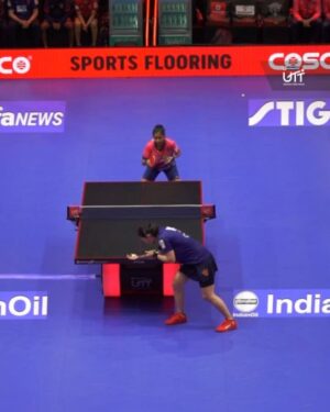 Sreeja Akula Instagram - Comes back to take the match with a golden point 👏🏻🫡

📺 Watch LIVE on @jiohotstar & @starsportsindia 🔗 

#UTT #UTTSeason6 #UltimateTableTennis