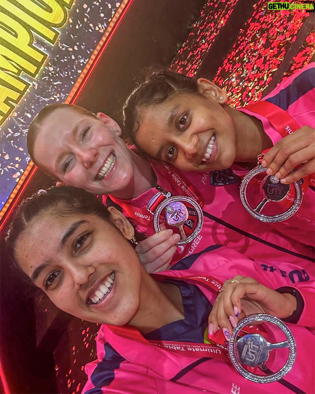 Sreeja Akula - 2.3K Likes - Didn’t end the way we wanted, but lots to learn from the journey.
Thanks to the coach and the team — lots to be proud of.
For the glory always!🩷💪