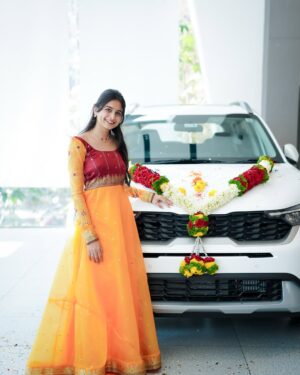 Srushti Ambavale Instagram - Today, I am overwhelmed with emotions as I share the news of buying my first car. This milestone is not just about the car itself, but it symbolizes the unwavering support and love I have received from everyone around me. To my family, who have been my pillars of strength, your encouragement and belief in me have made this dream a reality. To my friends and supporters, your constant cheer and positivity have fueled my journey. I am filled with immense gratitude and love for each one of you. Thank you for being a part of this incredible journey and for always standing by my side. This car is as much yours as it is mine, and I look forward to creating countless memories together.❤️🧿 #newcar #car #instagood #instagram #foryou #blessing