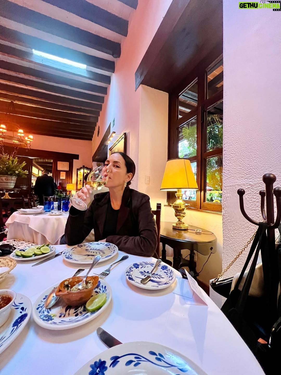 Stephanie Salas - 4.7K Likes - Es un must de verano en cdmx visitar el emblemático restaurante #sanangelinn 
“Una hacienda Colonial” que se inauguró en 1963, cuyo objetivo fué preservar la gastronomía Mexicana🇲🇽 
Adoro este emblematico spot… principalmente por que conserva el recuerdo familiar de mi abuela doña #silviapinal ⭐️ con quien vivimos los mejores momentos disfrutando de las delicias de su Mexico querido✨
Hoy en día pensando en ella✨ me gusta sentarme a la mesa y descorchar un buen vino blanco… empezar con una excelente ensalada Hacienda 🥗 y como plato fuerte, Robalo al vino con alcachofas.
@salas_chef 
#stephaniesalasphoto📷 
#stephaniesalas 
#mesonlouislatour
#mexico 
#sanangel 
#vinoblanco 
#buenamesa 
#gourmet