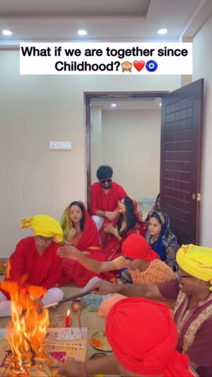 Sumedha Bhattacharyya Instagram - Ai did this to me😭🧿
#ai #couple #couplegoals #reel