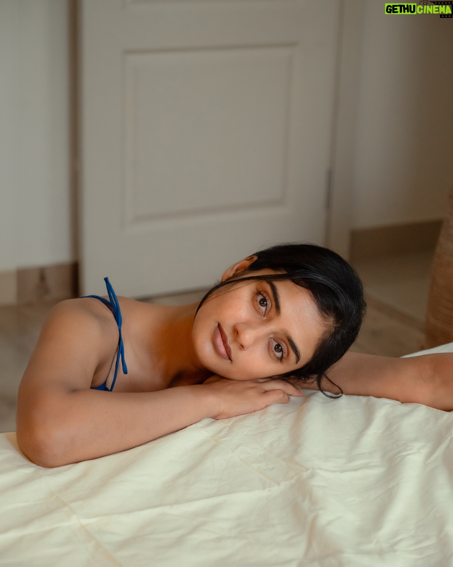 Sushmitha Bhat - 16.4K Likes - I have always admired @irst_photography, it’s so minimalistic and bare that you don’t find a chance to hide behind a decor, often times it’s the most scariest because you just have to be YOU in front of the camera ! 🪁

The fabric for this dress was so generously given by @amithi_by_amit 🦋and stitched to perfection by my dear friend @yogitharavindrakumar 🦋