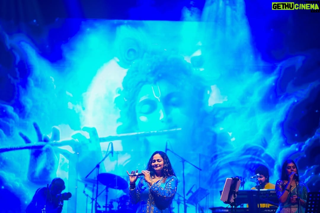 Swasti Mehul Jain - 62.1K Likes - When  Delhi turned into VRINDAVAN 🦚 Thousands gathered to sing with me, celebrate together Shri Krishn Janmashtami, organized by the upcoming tallest temple of world, Vrindavan Chandrodaya Mandir @vcmvrindavan . 

An experience of a lifetime, every song was a journey, expressing different Krishn leela ❤️ 
Redefining the soundscape of devotionals, my team worked so so hard to curate this duvine experience.
Grateful for all the love and blessings from you all & the VCM family, @chanchalapathidasa prabhuji 😇 

Show Director & supervisor @asm.talents @swastimehul.live 
With my team Akshay, Kamal, Krishna, Aryan, Archit, Anmol, Shreya, Ketki, Monty, 
Lights & Visuals : Dharmendra, Suhel, Varun (Orion Solutions) 

Stylist :  @shailjaanand 
Custom outfit by @lush_by_riaakhurana
Jewellery by @aadamyastore
#styledbyshailjaanand 
Assisted by @stylingbypreeti @nausheena_naaz
HMU by Meenakshi & team

📸 @thewhitecollarfilms 

#krishnajanmashtami #janmashtami #iskcon #vrindavanchandrodayamandir #Vrindavan #liveconcert #swastimehul #swastimehullive