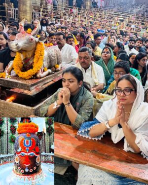 Swasti Mehul Jain Instagram - Jai Mahakaal 🔱 जैसे ही महाकाल के दर्शन किये, मानो सब थम गया.. अभिषेक , श्रृंगार, भस्म आरती और वो डमरू का अनहद नाद.. एहसास शब्दों से परे
अगले दर्शन का इंतज़ार है बस 🥹
Thankyou CM madhyapradesh and Ujjain administration for arranging the protocol & Mahakaal darshan for all of us..
#mahakal #ujjain #jaimahakaal #harharmahadev #bhasmaarti #swastimehul #swastimehullive #blessedlife