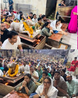 Swasti Mehul Jain Instagram - Jai Mahakaal 🔱 जैसे ही महाकाल के दर्शन किये, मानो सब थम गया.. अभिषेक , श्रृंगार, भस्म आरती और वो डमरू का अनहद नाद.. एहसास शब्दों से परे
अगले दर्शन का इंतज़ार है बस 🥹
Thankyou CM madhyapradesh and Ujjain administration for arranging the protocol & Mahakaal darshan for all of us..
#mahakal #ujjain #jaimahakaal #harharmahadev #bhasmaarti #swastimehul #swastimehullive #blessedlife